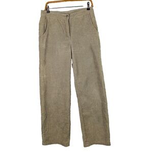 Woolrich Pants Womens 6 Dark Khaki High Rise Straight Leg Pockets Stretch Casual